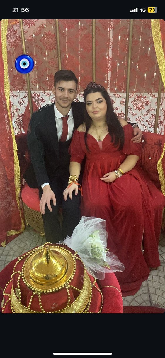 Parlak Kırmızı Uzun Abiye Elbise - Görsel 3