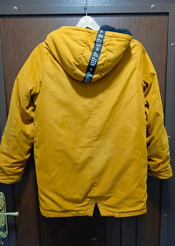 Sarı Fermuarlı Erkek Çocuk Mont - Görsel 2
