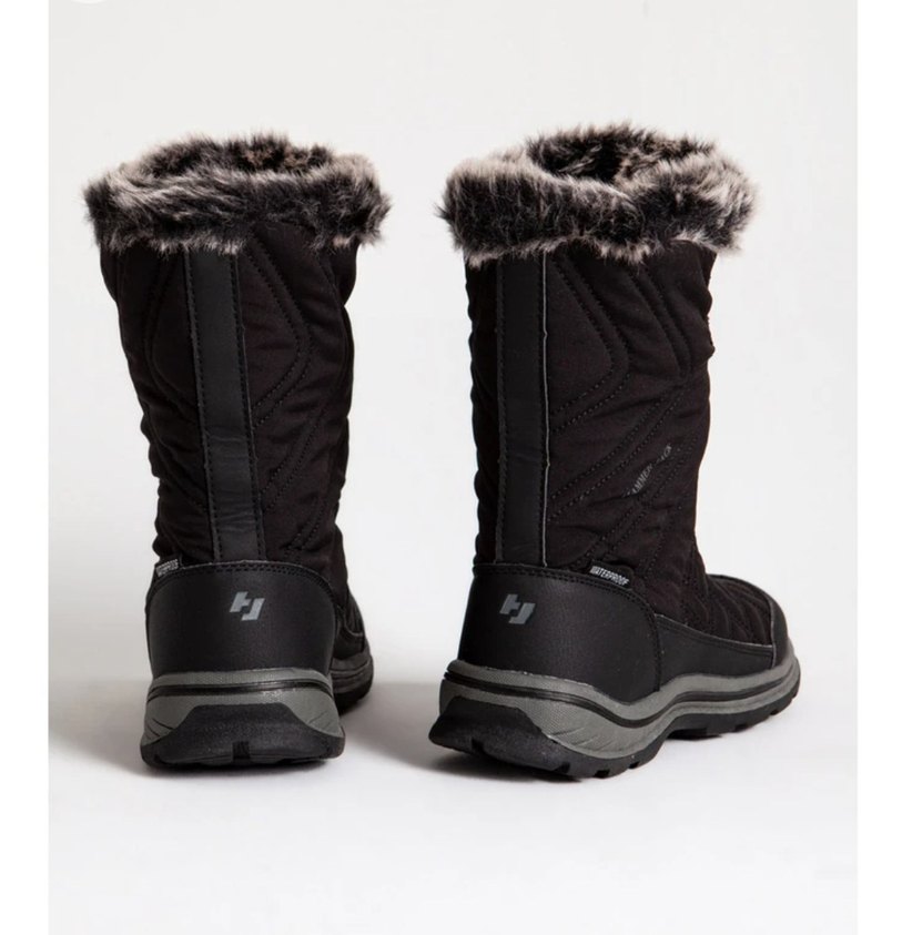 Siyah Kürklü Kadın Outdoor Bot - Görsel 3