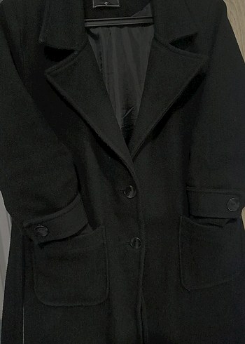 Kemerli Siyah Uzun Kaban - Görsel 2