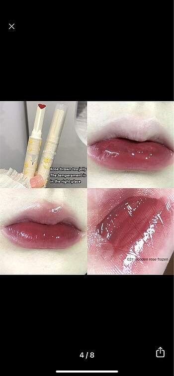 Beden çeşitli Renk GEGE BEAR LIPSTICK