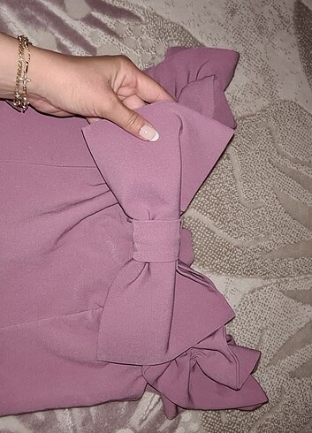 36 Beden pembe Renk Fırfırlı crop