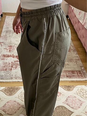 Diğer Yeşil paraşüt pantolon