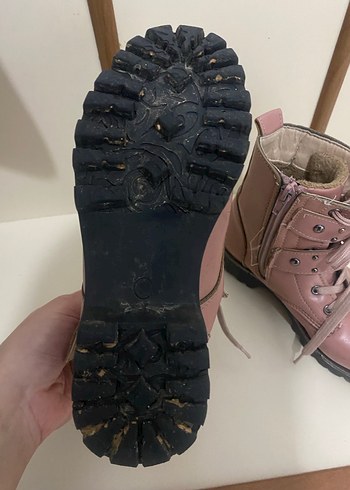 Kız Çocuk Pembe Deri Tokalı Bot - Görsel 3