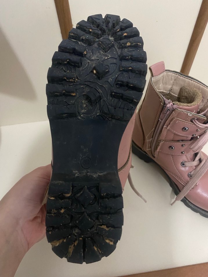 Kız Çocuk Pembe Deri Tokalı Bot - Görsel 3