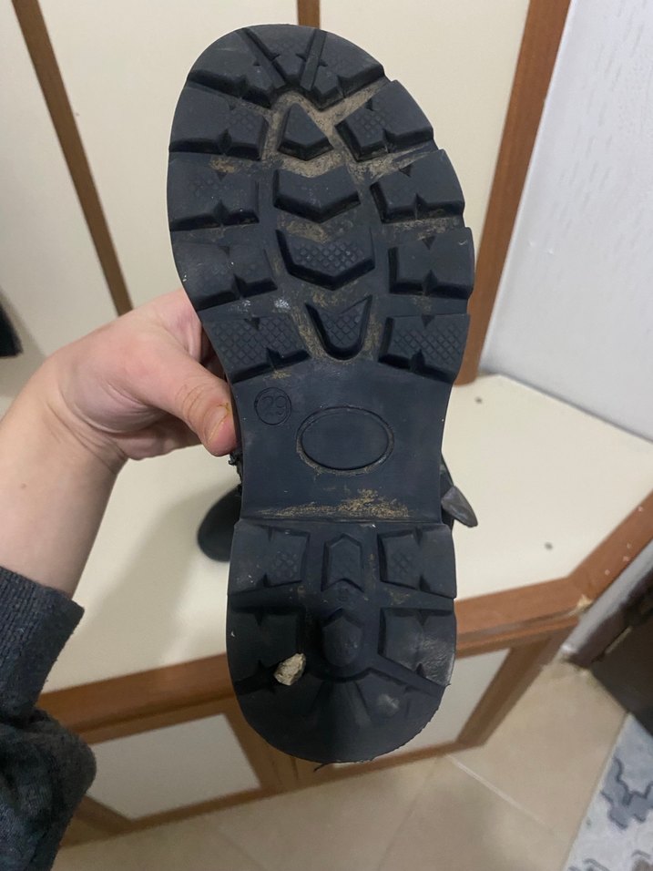 Kız Çocuk Siyah Tokalı Biker Bot - Görsel 3