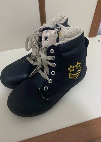 Kız Çocuk Siyah Kamuflaj Desenli Bot - Görsel 2