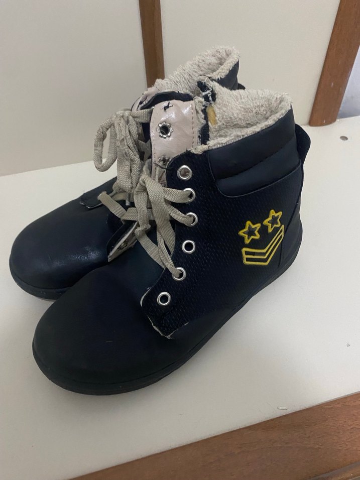 Kız Çocuk Siyah Kamuflaj Desenli Bot - Görsel 2