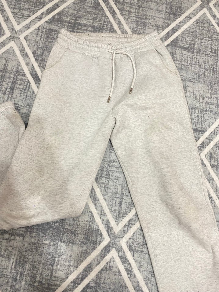 Pembe Triko Üst ve Gri Kadın Eşofman Altı - Görsel 2