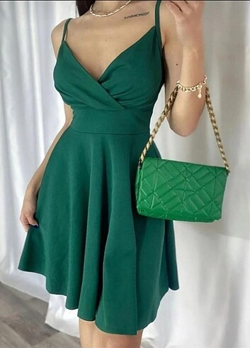 Diğer Yeşil elbise mezuniyet- günlük 