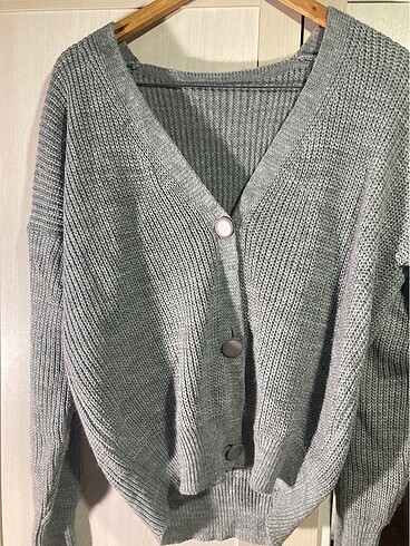 universal Beden gri hırka oversize