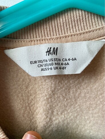 5 Yaş Beden ten rengi Renk H&M Kız çocuk Sweatshirt 5-6 yaş
