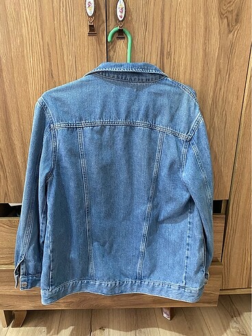 s Beden mavi oversize kot ceket