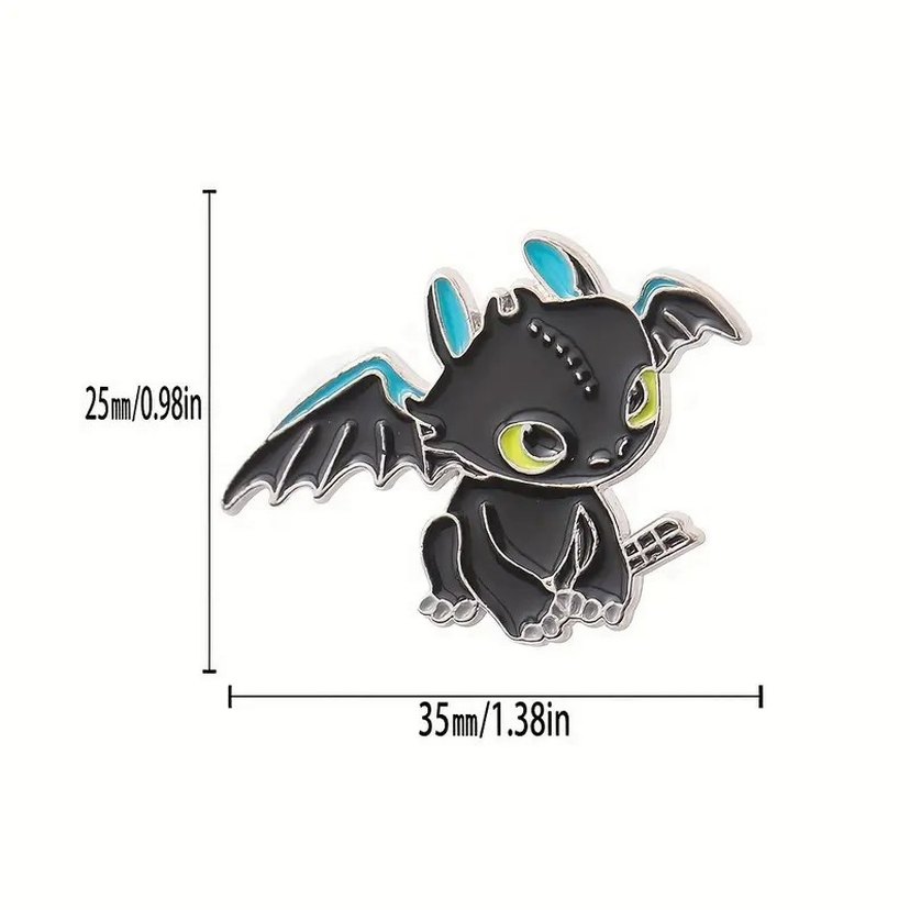 Ejderhanı Nasıl Eğitirsin Broş Pin Rozet 1 Adet - Görsel 2