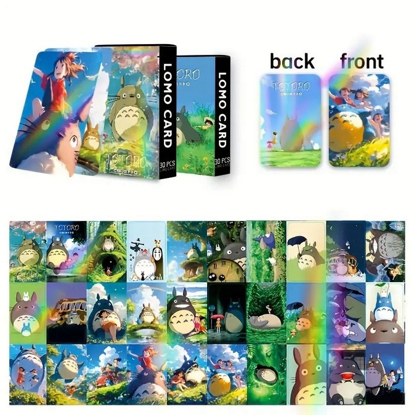 Totoro Lomo Hologram Kart Seti - Görsel 4