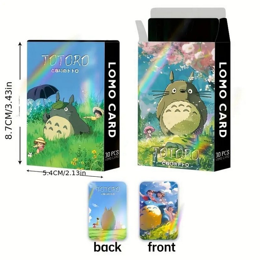 Totoro Lomo Hologram Kart Seti - Görsel 3