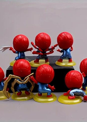 Renkli Örümcek Adam Figür Seti 8 Parça - Görsel 5