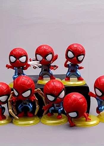 Renkli Örümcek Adam Figür Seti 8 Parça - Görsel 6