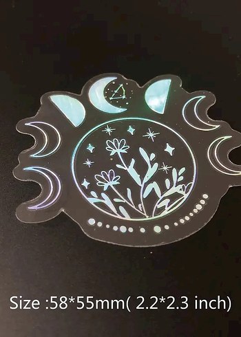 Astroloji Temalı Holografik Çıkartmalar Sticker - Görsel 7