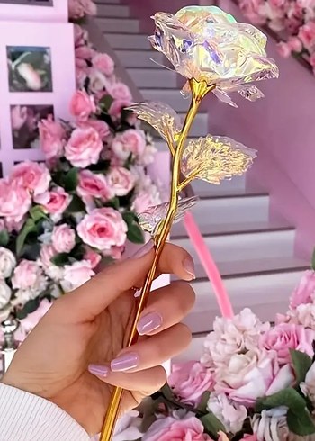 Hologramlı Yapay Gül 1 Adet - Görsel 5