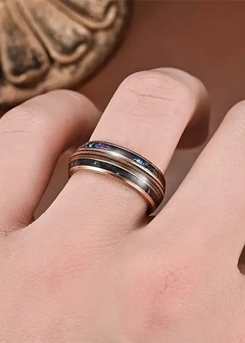 Beden çeşitli Renk Bakır Minimalist Modelli Yüzük