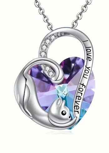 Accessorize Zirkon Taşlı Kedi Motifli Kolye