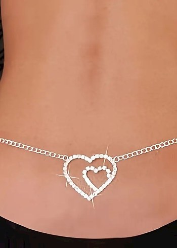 Accessorize Zincir Detaylı Siyah Kadın Vücut Zinciri