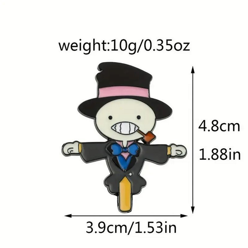 Yürüyen Şato Korkuluk Broş Pin Rozet 1 Adet - Görsel 4