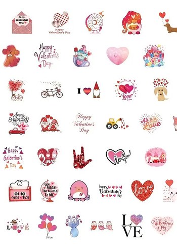 Love Story Sticker Seti - Görsel 4