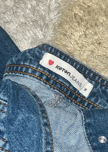 Koton Denım Kot Tulum Kapri - Görsel 3