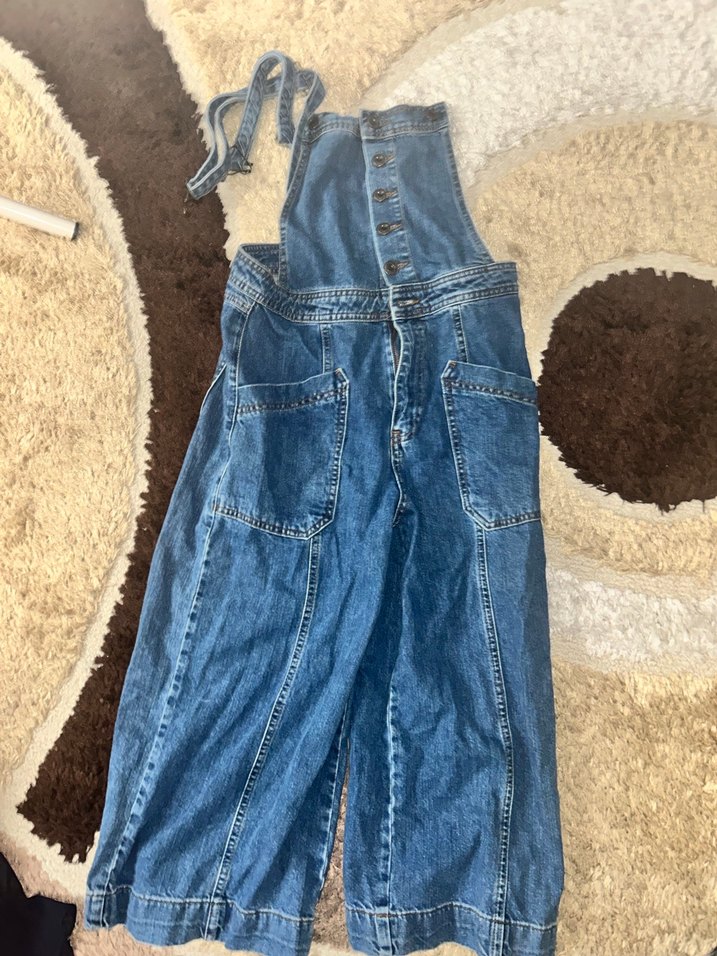 Koton Denım Kot Tulum Kapri - Görsel 2