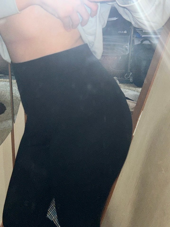 Kadın siyah tayt - Görsel 4