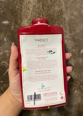 Beden Yardley Red Roses Parfümlü Pudra 250g