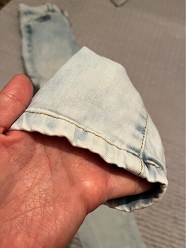 Modagram Ekstra yüksek bel yırtık jean