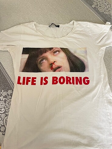 Köstebek life is boring tişört m beden