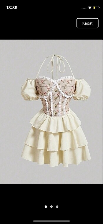Korse elbise coquette Lolita vintage bohem boho