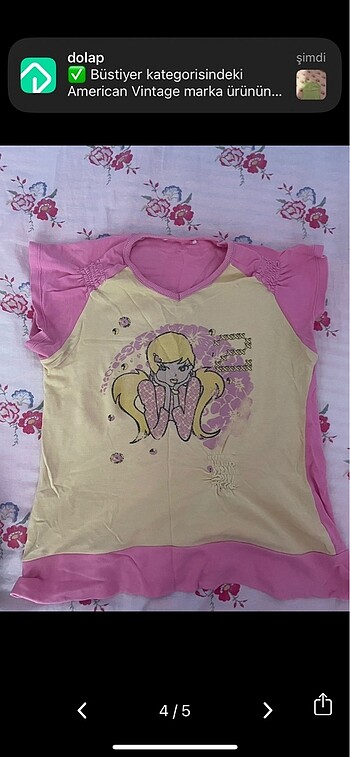 xs Beden sarı Renk Barbie barbiecore desenli tişört tshirt