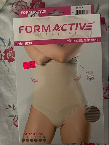Yüksek bel korse slip dikişsiz