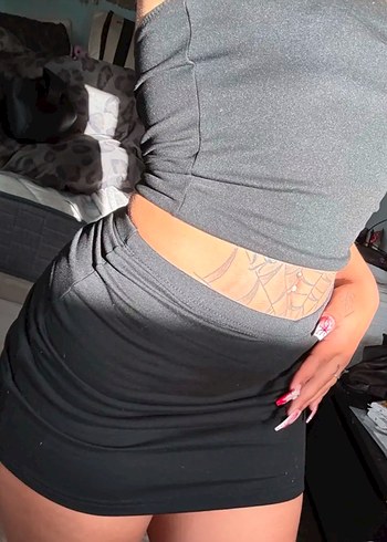 Siyah Midi/Mini ikili takım - Görsel 6