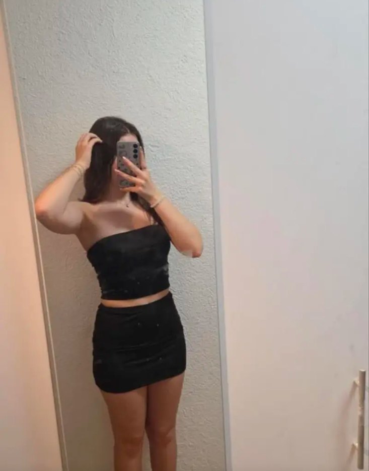 Siyah Midi/Mini ikili takım - Görsel 2