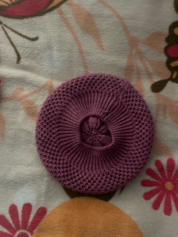 Mor Örgü Bohem Kadın Bere - Görsel 3