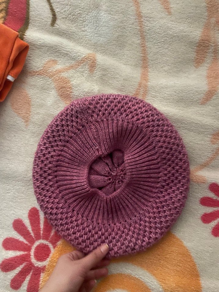 Mor Örgü Bohem Kadın Bere - Görsel 4