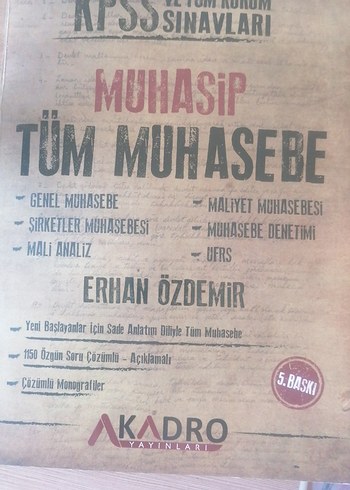 Muhasip Tüm Muhasebe Kitabı - Erhan Özdemir
