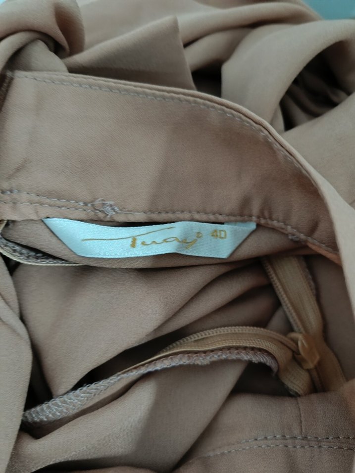 Camel renk etekli takım - Görsel 3