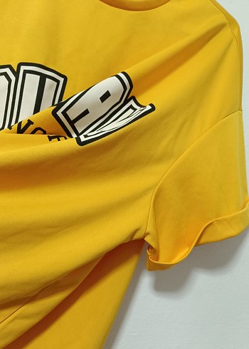 Koton markası Sarı Oversize Spor Tişört - Görsel 9