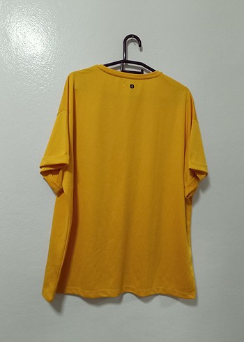 Koton markası Sarı Oversize Spor Tişört - Görsel 10