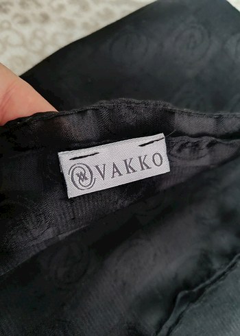 Vakko Vakko Siyah Midi Desenli Şal