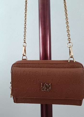 Zara Levidor Zincir Detaylı Kahverengi Çanta