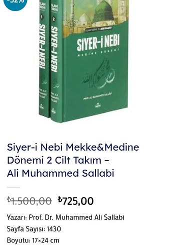 Siyer-i Nebi Mekke&Medine 2 Cilt Takım