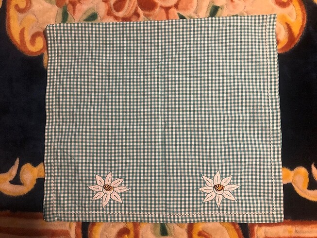  Beden yeşil Renk Vintage Pötikare Mutfak Takımı